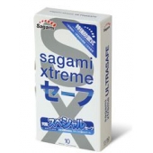 Презервативы Sagami Xtreme Ultrasafe с двойным количеством смазки - 10 шт. - Sagami - купить с доставкой в Нижнекамске