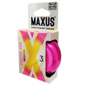 Ароматизированные презервативы Maxus Exotic Mix - 3 шт. - Maxus - купить с доставкой в Нижнекамске