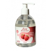 Лубрикант на водной основе Love Protection Raspberry с ароматом малины - 300 мл. - Lola Games - купить с доставкой в Нижнекамске