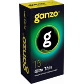 Прозрачные ультратонкие презервативы Ganzo Ultra thin - 15 шт. - Ganzo - купить с доставкой в Нижнекамске