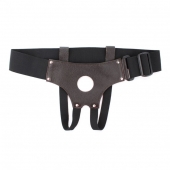 Трусики для страпона коричневого цвета - БДСМ Арсенал - купить с доставкой в Нижнекамске