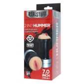 Двусторонний мастурбатор REALSTUFF 2 IN 1 HUMMER MOUTH   VAGINA - ротик и вагина - Dream Toys - в Нижнекамске купить с доставкой