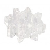 Прозрачное гелевое эрекционное кольцо-звезда - Toyfa Basic - в Нижнекамске купить с доставкой