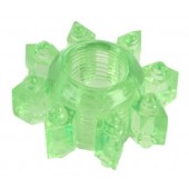 Зеленое эрекционное кольцо-звезда - Toyfa Basic - в Нижнекамске купить с доставкой