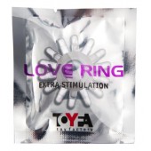 Прозрачное гелевое эрекционное кольцо с шипиками - Toyfa Basic - в Нижнекамске купить с доставкой