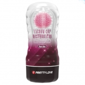 Прозрачный текстурированный мастурбатор Vacuum Cup Masturbator Black Hole - Baile - в Нижнекамске купить с доставкой