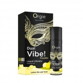Съедобный жидкий вибратор Dual Vibe! со вкусом лимонного джина с тоником - 15 мл. - ORGIE - купить с доставкой в Нижнекамске