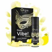 Съедобный жидкий вибратор Dual Vibe! со вкусом лимонного джина с тоником - 15 мл. - ORGIE - купить с доставкой в Нижнекамске