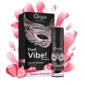 Съедобный жидкий вибратор Dual Vibe! со вкусом клубничного джина с тоником - 15 мл. - ORGIE - купить с доставкой в Нижнекамске