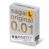 Презервативы Sagami Original 0.01 L-size увеличенного размера - 2 шт. - Sagami - купить с доставкой в Нижнекамске