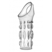 Прозрачная насадка на пенис Stretchy Studded Penis Sleeve Ring - Blush Novelties - в Нижнекамске купить с доставкой