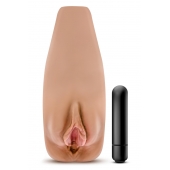 Маструбатор-вагина с вибрацией Soft   Wet Renata Realistic Tan Masturbator - Blush Novelties - в Нижнекамске купить с доставкой