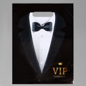 Пакет «Смокинг VIP» полиэтиленовый с вырубной ручкой (30х40 см) - UPAK LAND - купить с доставкой в Нижнекамске