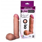 Фаллическая насадка для страпона UNICOCK 8  - 20 см. - LOVETOY (А-Полимер) - купить с доставкой в Нижнекамске