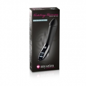 Вибратор с электростимуляцией Tickling Truman Black Edition - 27 см. - MyStim - купить с доставкой в Нижнекамске