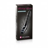 Вибратор с электростимуляцией Sizzling Simon Black Edition - 27 см. - MyStim - купить с доставкой в Нижнекамске