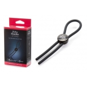 Тёмно-серое эрекционное кольцо с зажимом Again and Again Adjustable Cock Ring - Fifty Shades of Grey - в Нижнекамске купить с доставкой