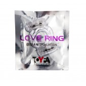 Прозрачное виброкольцо с двумя вибропульками - Toyfa Basic - в Нижнекамске купить с доставкой