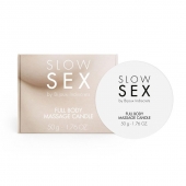 Массажная свеча для всего тела Slow Sex - 50 гр. - Bijoux Indiscrets - купить с доставкой в Нижнекамске
