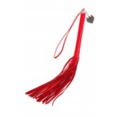 Красная кожаная плеть с петлёй - 50 см. - Pecado - купить с доставкой в Нижнекамске