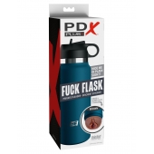 Смуглый мастурбатор-вагина в синей колбе F*ck Flask - Pipedream - в Нижнекамске купить с доставкой