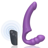 Фиолетовый безремневой страпон Straples Strap-On Dildo - Erokay - купить с доставкой в Нижнекамске