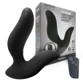 Черный вибромассажер простаты 3,5’’ Remote Control Curve P-spot Massager - 12 см. - Erokay - в Нижнекамске купить с доставкой