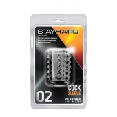 Прозрачная насадка на пенис с шишечками STAY HARD COCK SLEEVE 02 CLEAR - Blush Novelties - в Нижнекамске купить с доставкой