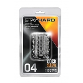 Прозрачная насадка с бороздками STAY HARD COCK SLEEVE 04 CLEAR - Blush Novelties - в Нижнекамске купить с доставкой