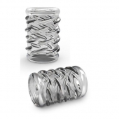 Прозрачная насадка с объёмными чёрточками STAY HARD COCK SLEEVE 06 CLEAR - Blush Novelties - в Нижнекамске купить с доставкой