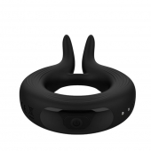 Черное эрекционное кольцо Marry Me Rechargeable Vibrating Cockring - Adrien Lastic - в Нижнекамске купить с доставкой