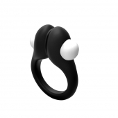 Черное эрекционное кольцо Zippy Vibrating Ring With Bullet - Adrien Lastic - в Нижнекамске купить с доставкой