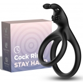 Черное эрекционное кольцо с подхватом мошонки - Boys of Toys - в Нижнекамске купить с доставкой