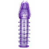 Фиолетовая закрытая насадка на пенис - 13,5 см. - Boys of Toys - в Нижнекамске купить с доставкой