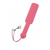 Розовый кожаный пэддл - 37 см. - Pecado - купить с доставкой в Нижнекамске