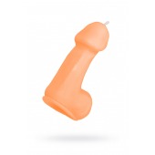 Оранжевая свеча в форме пениса - 47 гр. - Pecado - купить с доставкой в Нижнекамске