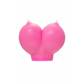 Розовая свеча «Сиськи» - 150 гр. - Pecado - купить с доставкой в Нижнекамске