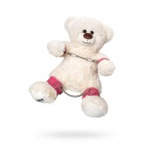 Бондажный набор: белый мишка с розовыми оковами и наручниками - Pecado - купить с доставкой в Нижнекамске