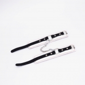 Бело-красные кожаные оковы - Crazy Handmade - купить с доставкой в Нижнекамске