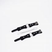 Черные кожаные наручники с кольцом - Crazy Handmade - купить с доставкой в Нижнекамске