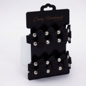 Черные кожаные наручники из звеньев - Crazy Handmade - купить с доставкой в Нижнекамске