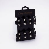 Черные кожаные оковы из звеньев - Crazy Handmade - купить с доставкой в Нижнекамске