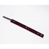 Черно-красный ошейник Sex - Crazy Handmade - купить с доставкой в Нижнекамске