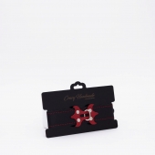 Черный ошейник с красным декором и строчкой - Crazy Handmade - купить с доставкой в Нижнекамске