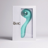 Бирюзовый вибромассажёр с деликатными токами - Youvic - купить с доставкой в Нижнекамске