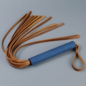 Плеть с джинсовой ручкой «Дикий Запад» - 60 см. - Sitabella - купить с доставкой в Нижнекамске