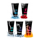 Набор из 5 лубрикантов JUJU (увлажняющий, Hot+, Long, Anal, малина) - JuJu - купить с доставкой в Нижнекамске