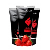 Набор из 3 съедобных лубрикантов JUJU со вкусом клубники - JuJu - купить с доставкой в Нижнекамске
