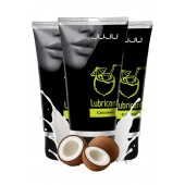 Набор из 3 съедобных лубрикантов JUJU со вкусом кокоса - JuJu - купить с доставкой в Нижнекамске