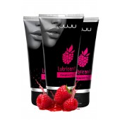 Набор из 3 съедобных лубрикантов JUJU со вкусом малины - JuJu - купить с доставкой в Нижнекамске